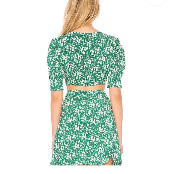 For Love & Lemons Crop Top in Kelly - Picture 3 of 4